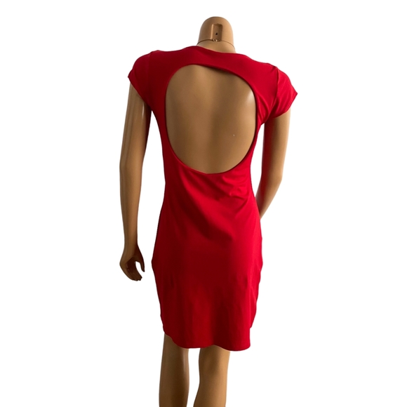 Susana Monaco Red Dress Large - Picture 4 of 5